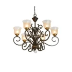 classic-wrought-8e27-black-brown-iron-chandelier-with-crackled-glass-shades1756473079